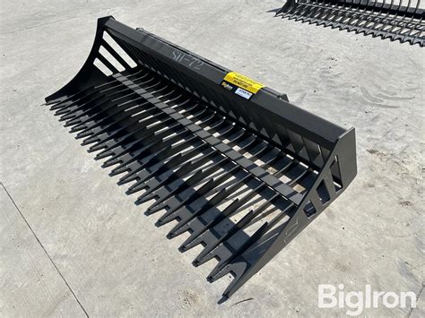 72 skeleton rock bucket skid steer|72 skid steer rock attachment.